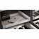 Hafele Pull-Out Shelf, TAG ENGAGE, Black and slate fabric, 36", Item# 807.78.604, 80778604, 807-78-604