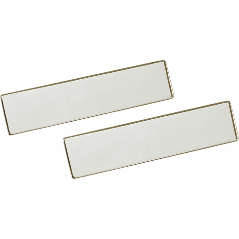 Hafele End Caps, for Leather Cleat Boards, TAG, Polished chrome, Item# 807.83.260, 80783260, 807-83-260