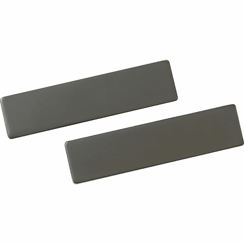 Hafele End Caps, for Leather Cleat Boards, TAG, Slate, Item# 807.83.360, 80783360, 807-83-360