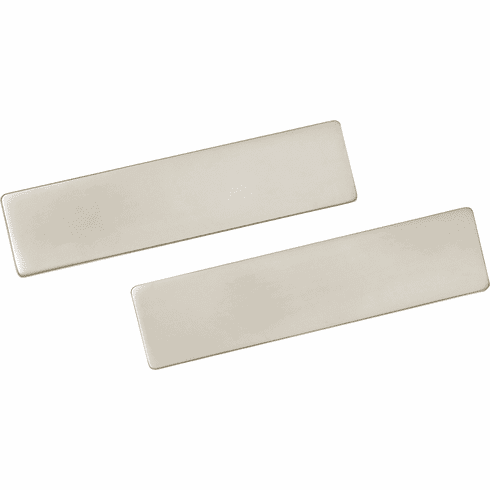 Hafele End Caps, for Leather Cleat Boards, TAG, Matt nickel, Item# 807.83.660, 80783660, 807-83-660