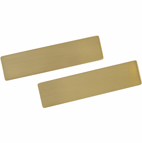 Hafele End Caps, for Leather Cleat Boards, TAG, Matt gold, Item# 807.83.860, 80783860, 807-83-860