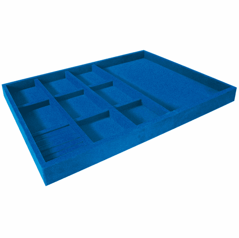 Hafele Jewelry Tray, 2" Depth, Felt, Felt, royal blue, Item# 811.03.800, 81103800, 811-03-800
