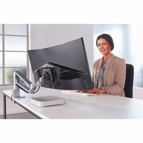 Hafele Monitor Arm, CLU Plus Arm for Large Monitors, Black, Item# 818.45.320, 81845320, 818-45-320