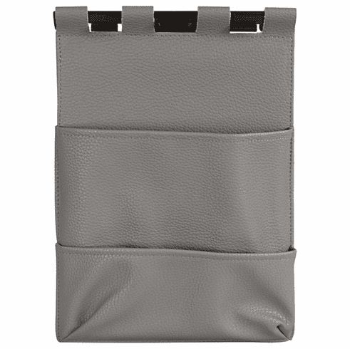Hafele Faux Leather Pocket, TAG Symphony, pewter, Item# 818.84.960, 81884960, 818-84-960