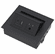 Hafele Hide-A-Dock Power/Data Station, 1 Grounded AC Outlet, 1 USB-A Port and 1 USB-C port, Aluminum housing, black, Item# 822.09.405, 82209405, 822-09-405