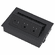 Hafele Hide-A-Dock Power/Data Station, 2 AC Outlets, 2 USB Ports, Aluminum housing, black, Item# 822.09.406, 82209406, 822-09-406