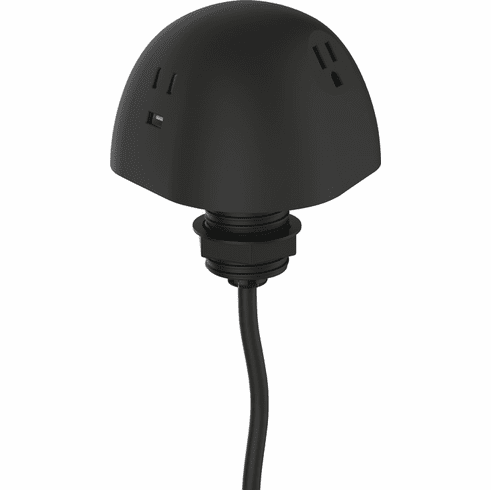 Hafele Grommet Mount Power Hub, Dock 1070, black, Item# 822.09.427, 82209427, 822-09-427