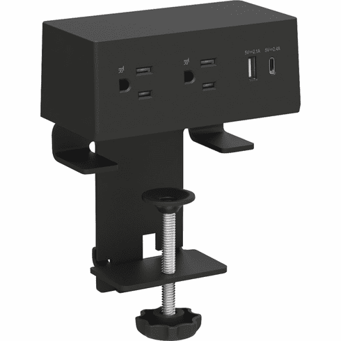 Hafele Clamp Mount Power Hub, Dock 1010, black, Item# 822.09.430, 82209430, 822-09-430
