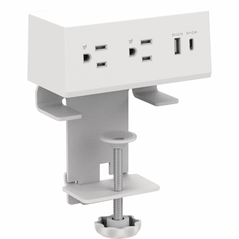 Hafele Clamp Mount Power Hub, Dock 1010, white, Item# 822.09.432, 82209432, 822-09-432