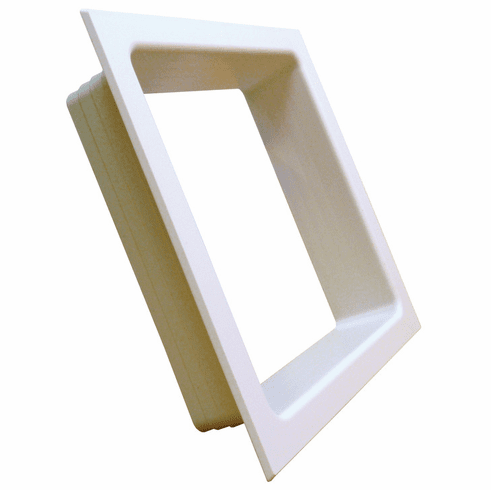 Hafele Electrical Trim Ring, White, double, Item# 827.57.710, 82757710, 827-57-710