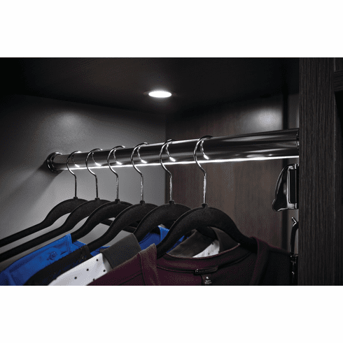 Hafele Wardrobe Tube for Lighting, TAG Synergy Elite Collection, Slate, Black Insert, 96" Length, Item# 830.28.800, 83028800, 830-28-800