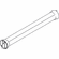 Hafele Wardrobe Tube for Lighting, TAG Synergy Elite Collection, Black Finish, Black Insert, 96" Length, Item# 830.28.820, 83028820, 830-28-820