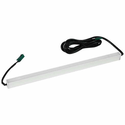 Hafele Surface Mounted Light Bars, With Inline Switch, 24 V, Profile 2103 with Loox LED 3045, 12" Length; 3000K warm white, Item# 833.70.943, 83370943, 833-70-943