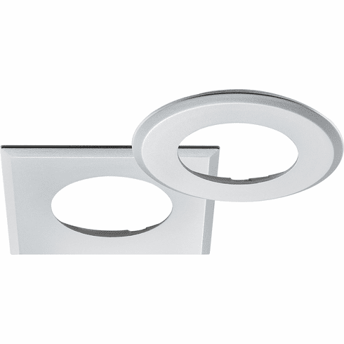 Hafele Recess Mounted Housing Trim Ring, for Loox LED 2025/2026, round, Silver colored, Item# 833.72.126, 83372126, 833-72-126