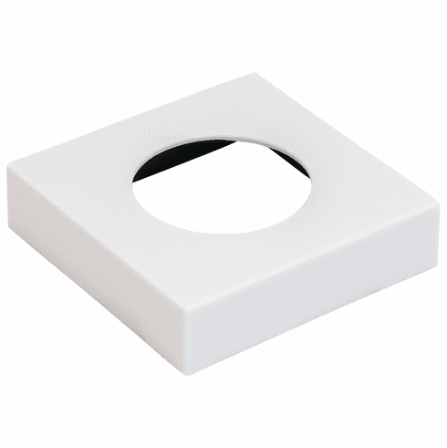 Hafele Surface Mounted Housing Trim Ring, for Loox LED 2025/2026, 2091/3091, 2092/3092, Square, White, Item# 833.72.167, 83372167, 833-72-167