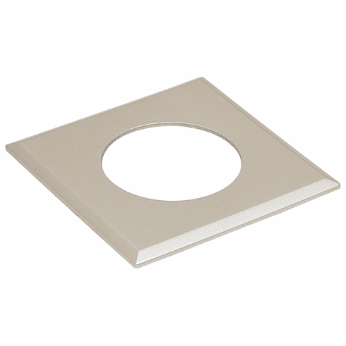 Hafele Recess Mounted Housing Trim Ring, for Loox LED 2025/2026, square, matt nickel, Item# 833.72.174, 83372174, 833-72-174