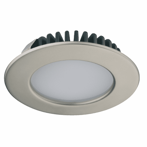 Hafele Recess/Surface Mounted Downlight, Monochrome, Loox LED 2020, 12 V, Drill hole ?: 55 mm (2 3/16"), Matt nickel, cool white 5000 K, 3.2 W, Item# 833.72.286, 83372286, 833-72-286
