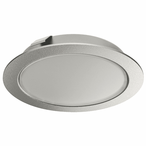 Hafele Recess/Surface Mounted Light, Multi-White, Loox LED 2048, 12 V, Drill hole ?: 55 mm (2 3/16"), Silver colored, Item# 833.72.311, 83372311, 833-72-311