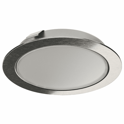 Hafele Recess/Surface Mounted Downlight, Monochrome, Loox LED 2047, 12 V, Drill hole ?: 55 mm (2 3/16"), Cool white 5000 K, stainless steel colored, Item# 833.72.392, 83372392, 833-72-392