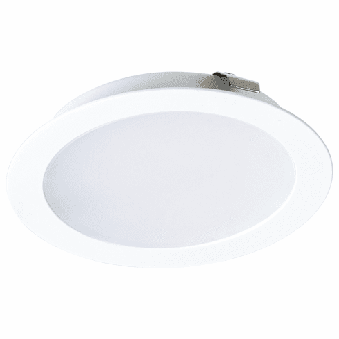 Hafele Recess/Surface Mounted Downlight, Monochrome, Loox LED 2047, 12 V, Drill hole ?: 55 mm (2 3/16"), Cool white 4000 K, matt white, Item# 833.72.411, 83372411, 833-72-411