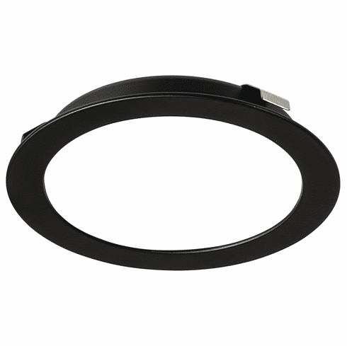 Hafele Recess/Surface Mounted Downlight, Monochrome, Loox LED 2047, 12 V, Drill hole ?: 55 mm (2 3/16"), Cool white 5000 K, matt black, Item# 833.72.422, 83372422, 833-72-422