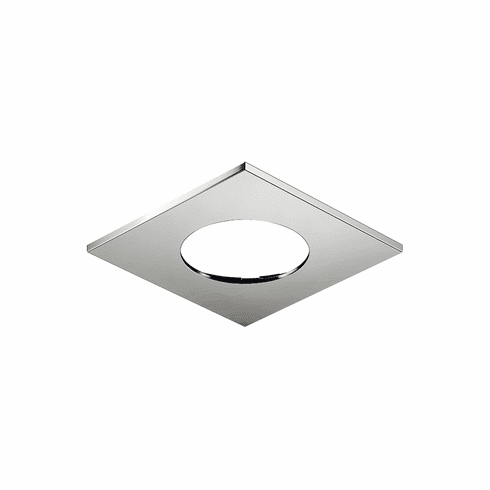 Hafele Recess mounted housing, Suitable for: Loox5 light module with drill hole  58 mm, Square, chrome plated, shiny, Item# 833.72.509, 83372509, 833-72-509