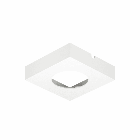 Hafele Housing for undermounted light, Suitable for: Loox5 light module with drill hole  58 mm, Square, White, Item# 833.72.520, 83372520, 833-72-520