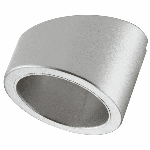 Hafele Trim Ring, Wedged, Surface Mounted, for Häfele Loox LED 2022, Monochrome, drill hole Ø: 26 mm (1"), 12 V, Anodized silver, Item# 833.72.832, 83372832, 833-72-832