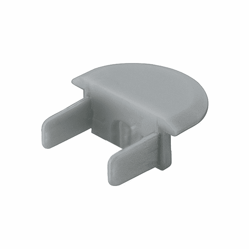 Hafele End Cap, for Aluminum Profile 1190, With cable outlet, Plastic, silver, Item# 833.72.855, 83372855, 833-72-855
