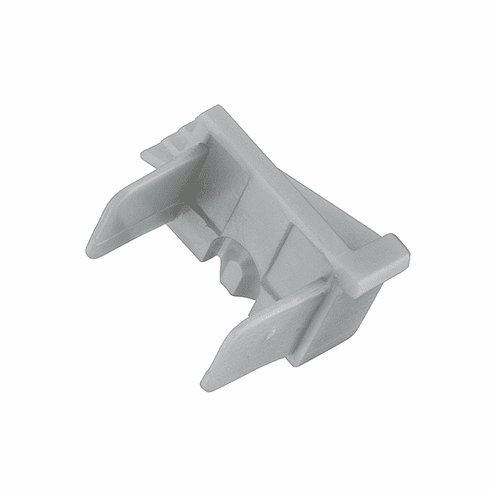 Hafele End Cap, for Aluminum Profile, for LED 2013/2015/2029/2037/3015/3028, Plastic, Silver colored, Item# 833.72.857, 83372857, 833-72-857