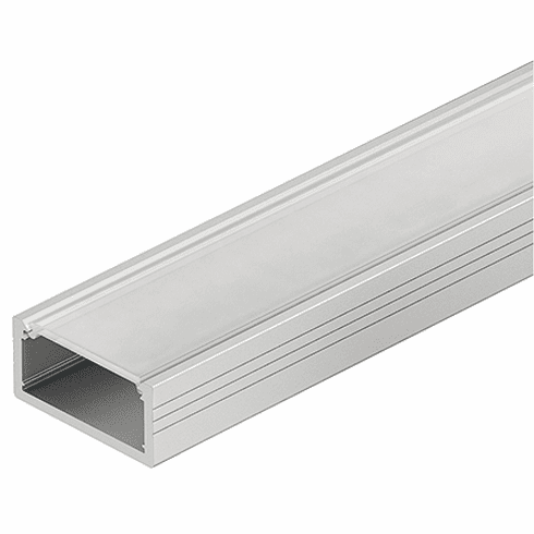 Hafele Aluminum Profile, Hfele Loox5 Profile 2109/2191, for LED strip lights, for Surface Mounting, Cover: Frosted, Item# 833.72.863, 83372863, 833-72-863