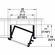 Hafele Aluminum Profile, for Recess Angled Mounting, Cover: Milk, Item# 833.72.868, 83372868, 833-72-868