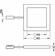 Hafele Surface mounted downlight, Häfele Loox5 LED 2051 12 V 2-pin (monochrome), Monochrome, 65 x 65 x mm (2 9/16" x 2 9/16"), Warm white 2700 K, Item# 833.74.240, 83374240, 833-74-240