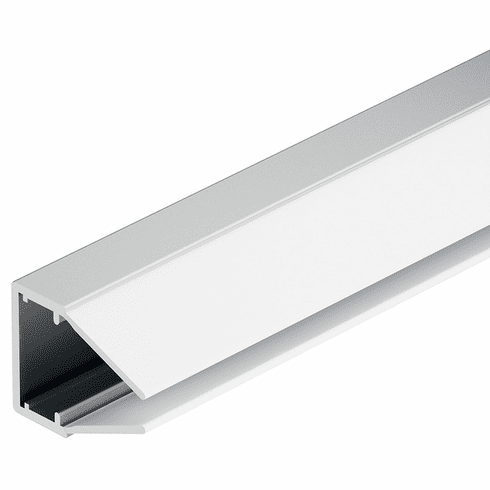 Hafele Glass Edge Profile, Häfele Loox Profile 5108 for LED strip lights 10 mm, Diffuser, milky, Item# 833.74.733, 83374733, 833-74-733