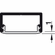 Hafele Cover for Extrusions, For aluminum profiles, Häfele Loox, plastic, For profiles 1190, 1191, 2190, 2191, 5111, Frosted, with legs, Item# 833.74.780, 83374780, 833-74-780