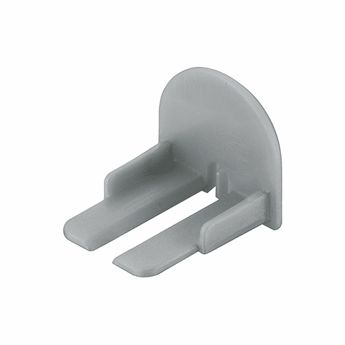 Hafele End Cap, for Shallow Surface Extrusion, for Loox LED 2013/2015/2029/2037/3015, For Round Lens, Item# 833.74.824, 83374824, 833-74-824