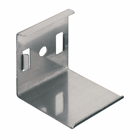 Hafele Loox Mounting Bracket, for Häfele Loox profile 2195, Stainless steel, Stainless steel, silver colored, Item# 833.74.826, 83374826, 833-74-826