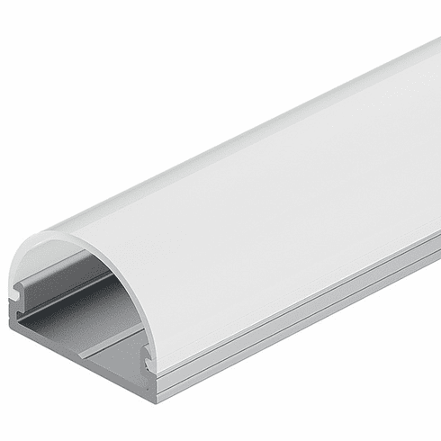 Hafele 833.74.835 LOOX Profile for LED, for drawer, with milk lens, aluminum, anodized, 18 x 12.5mm, 2.5m (1 piece), 83374835, 833-74-835