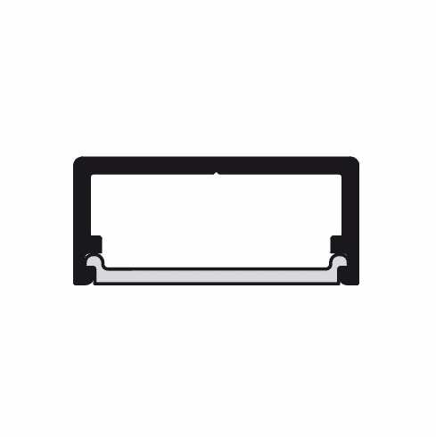 Hafele Cover for Extrusions, For aluminum profiles, Häfele Loox, plastic, For profiles 1190, 1191, 2190, 2191, 5111, Milk, with no legs, Item# 833.74.844, 83374844, 833-74-844