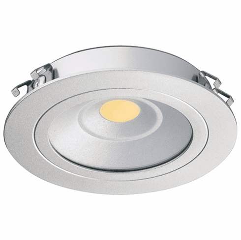 Hafele Recess/Surface Mounted Down Light, Loox LED 3010, 24 V, Drill hole ?: (2 3/8") 60, Light color: Cool white 4000 K, Item# 833.75.064, 83375064, 833-75-064