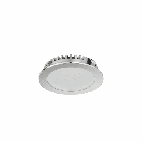 Hafele Recess Mounted Downlight, Round, Hfele Loox LED 3094, zinc alloy, 24 V, Aluminum, Light color: Warm white 3000K, luminous flux: 160 lm, chrome colored, Item# 833.75.321, 83375321, 833-75-321