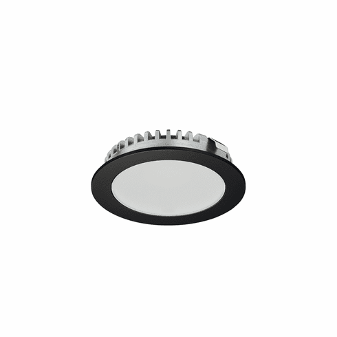 Hafele Recess Mounted Downlight, Round, Hfele Loox LED 3094, zinc alloy, 24 V, Aluminum, Light color: Warm white 2700 K, luminous flux: 140 lm, black, Item# 833.75.324, 83375324, 833-75-324
