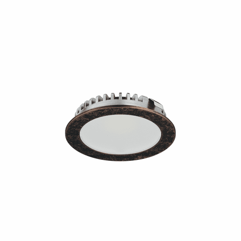 Hafele Recess Mounted Downlight, Round, Hfele Loox LED 3094, zinc alloy, 24 V, Aluminum, Light color: Warm white 3000K, luminous flux: 160 lm, bronze colored, Item# 833.75.333, 83375333, 833-75-333