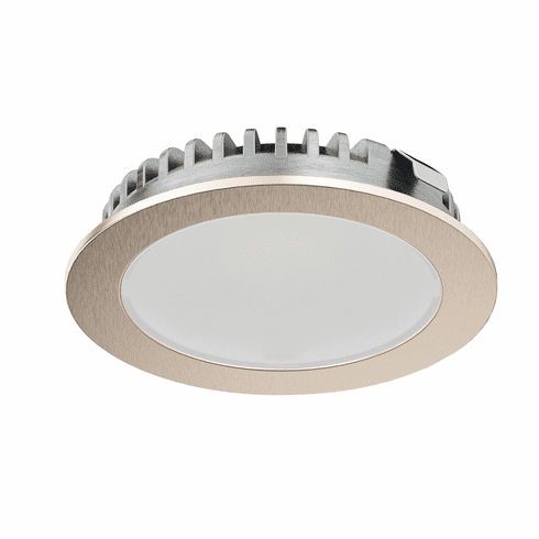 Hafele Recess Mounted Downlight, Hfele Loox LED 3094, zinc alloy, 24 V, Aluminum, cool white 5000 K, stainless steel coloured, nickel plated, energy efficiency class G, Item# 833.75.549, 83375549, 833-75-549