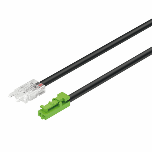 Hafele Adapter lead, For LED Strip Lights With Loox5 Clip, Also for constant current strip lights, Length: (78 3/4") 2000 mm, Item# 833.75.705, 83375705, 833-75-705