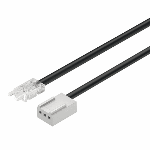 Hafele Adapter lead, For LED Strip Lights With Loox5 Clip, Also for constant current strip lights, Length: (78 3/4") 2000 mm, Item# 833.75.706, 83375706, 833-75-706