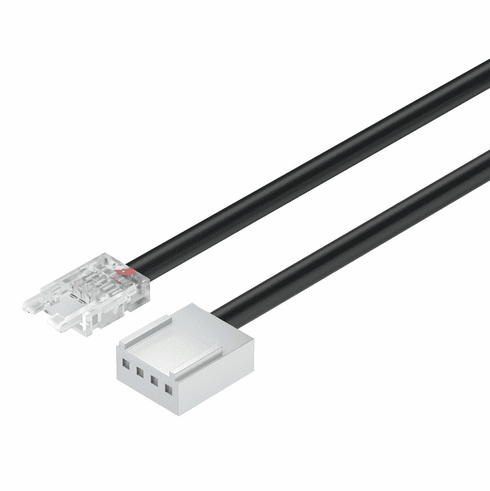 Hafele Adapter lead, For LED Strip Lights With Loox5 Clip, Also for constant current strip lights, Length: (78 3/4") 2000 mm, Item# 833.75.707, 83375707, 833-75-707