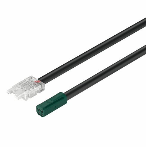 Hafele Lead, Hfele Loox5 for LED-Band RGB (3/8") 10 mm, 24 V, AWG 20, Clip width 12 mm, Length: 100 mm (4"), Item# 833.75.749, 83375749, 833-75-749