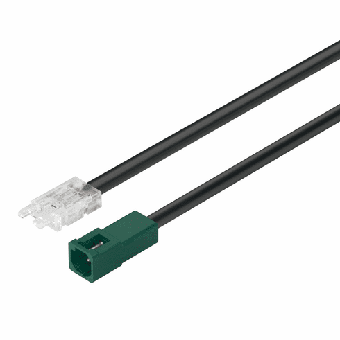 Hafele Extension lead, Hfele Loox5 for LED Strip Light, Multi-white, 8 mm (5/16"), 24 V, 3.5 A/20 AWG with female socket, Length: 100 mm (4"), Item# 833.75.751, 83375751, 833-75-751