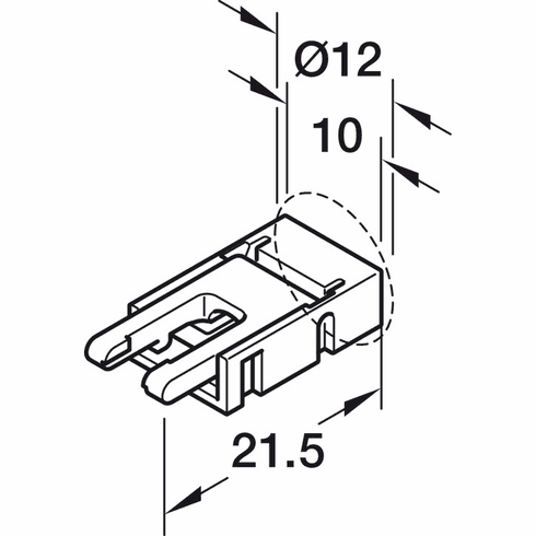 Hafele Loox5 lead ribbon for COB LED Strip, 24V, 2.0m ...